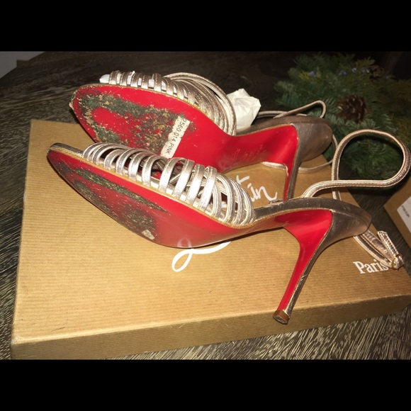 🥰 Christian Louboutin Podium Pink Napa Leather Heels - Picture 7 of 8